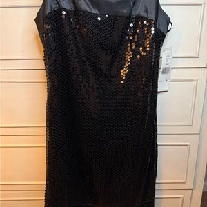 Black Sequin Dress